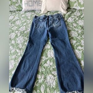 Flying Monkey Women's Dark Blue Flare Jeans